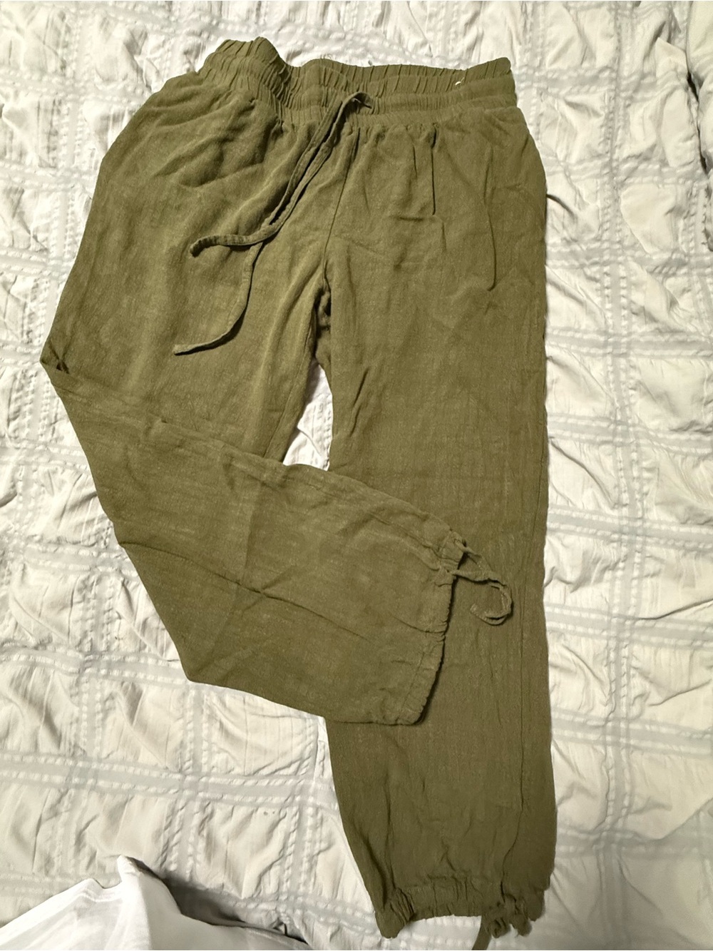 Maurices Olive Drawstring Jogger Pants